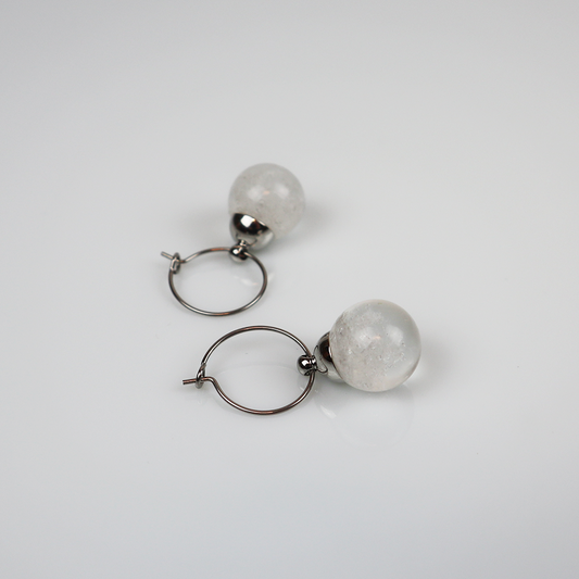 Combi deal silver earrings with Ice Drup 