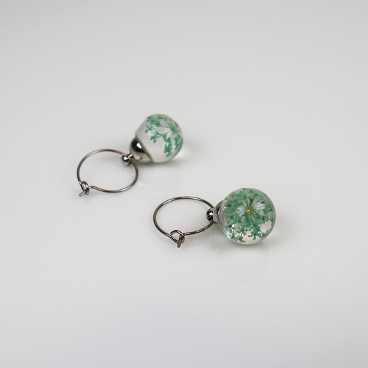Combi deal silver earrings with dill mint 