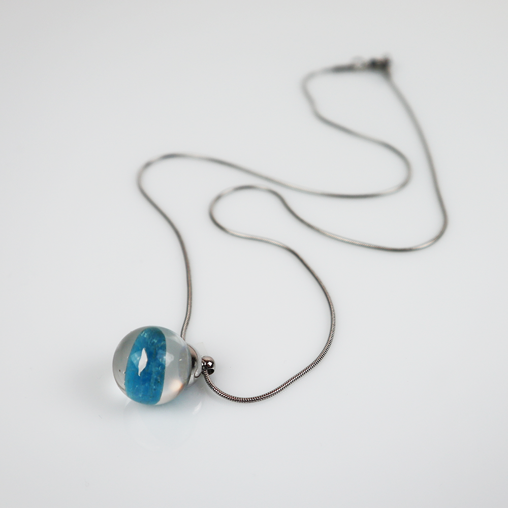 Drip Pendant Blue Apatite