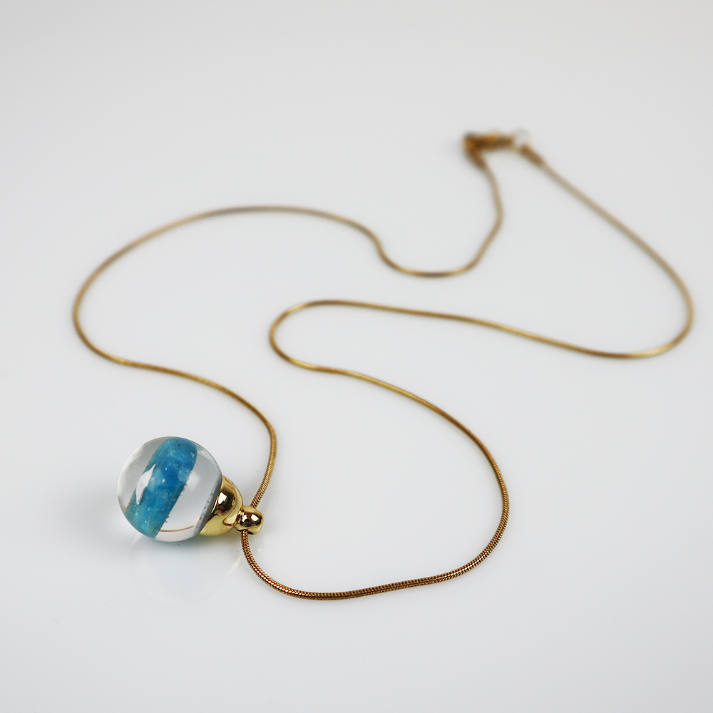 Drip Pendant Blue Apatite