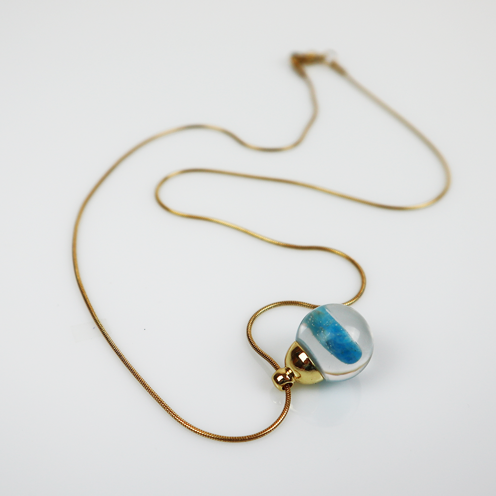 Drip Pendant Blue Apatite