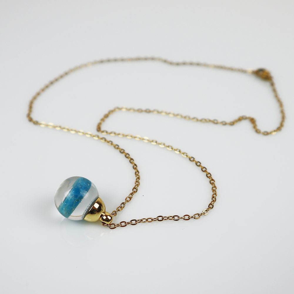 Drip Pendant Blue Apatite