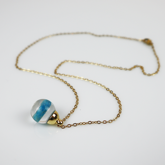 Drip Pendant Blue Apatite