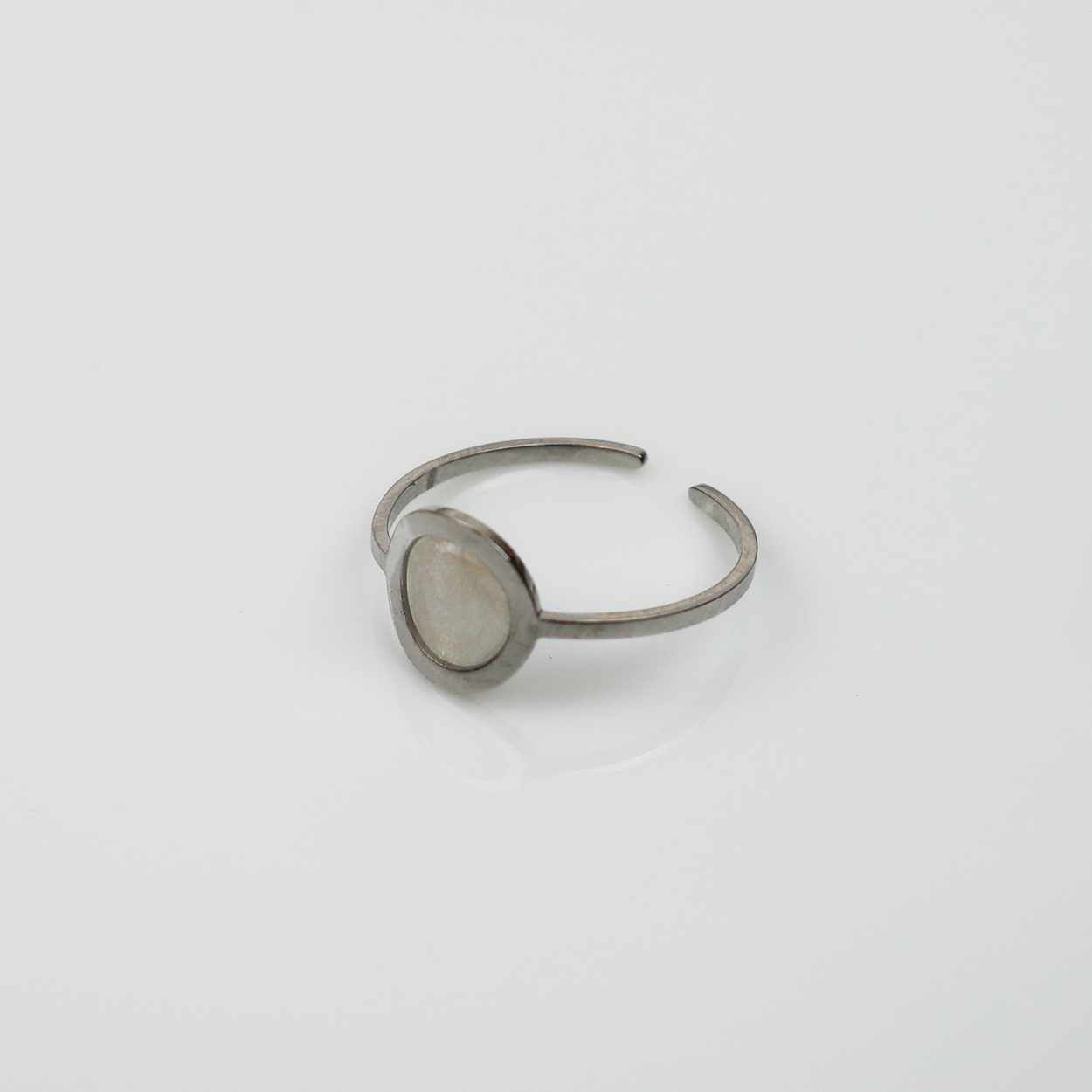Drupt Ring GeoS Sterrenstof Zilver