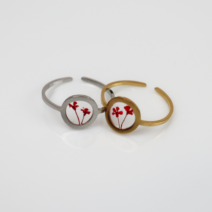 Ring GeoS - Dille - Rood - Goud