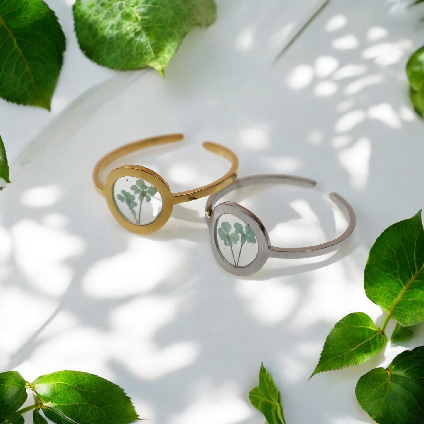 Ring GeoS - Dille - Mint - Zilver