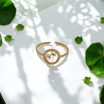 Ring GeoS - Dill - White - Gold