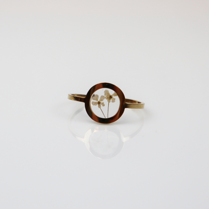 Ring GeoS - Dill - White - Gold