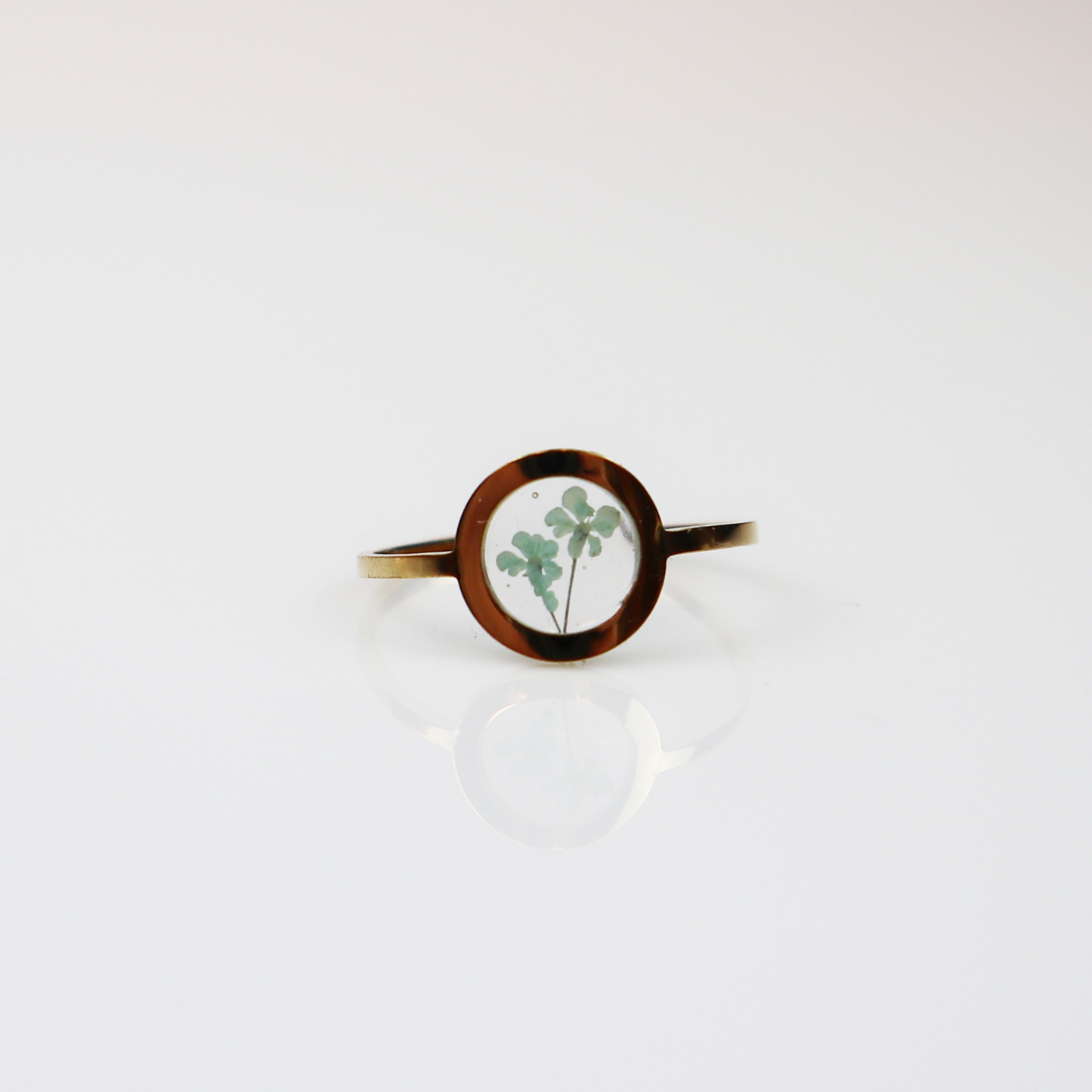 Ring GeoS - Dill - Mint - Gold