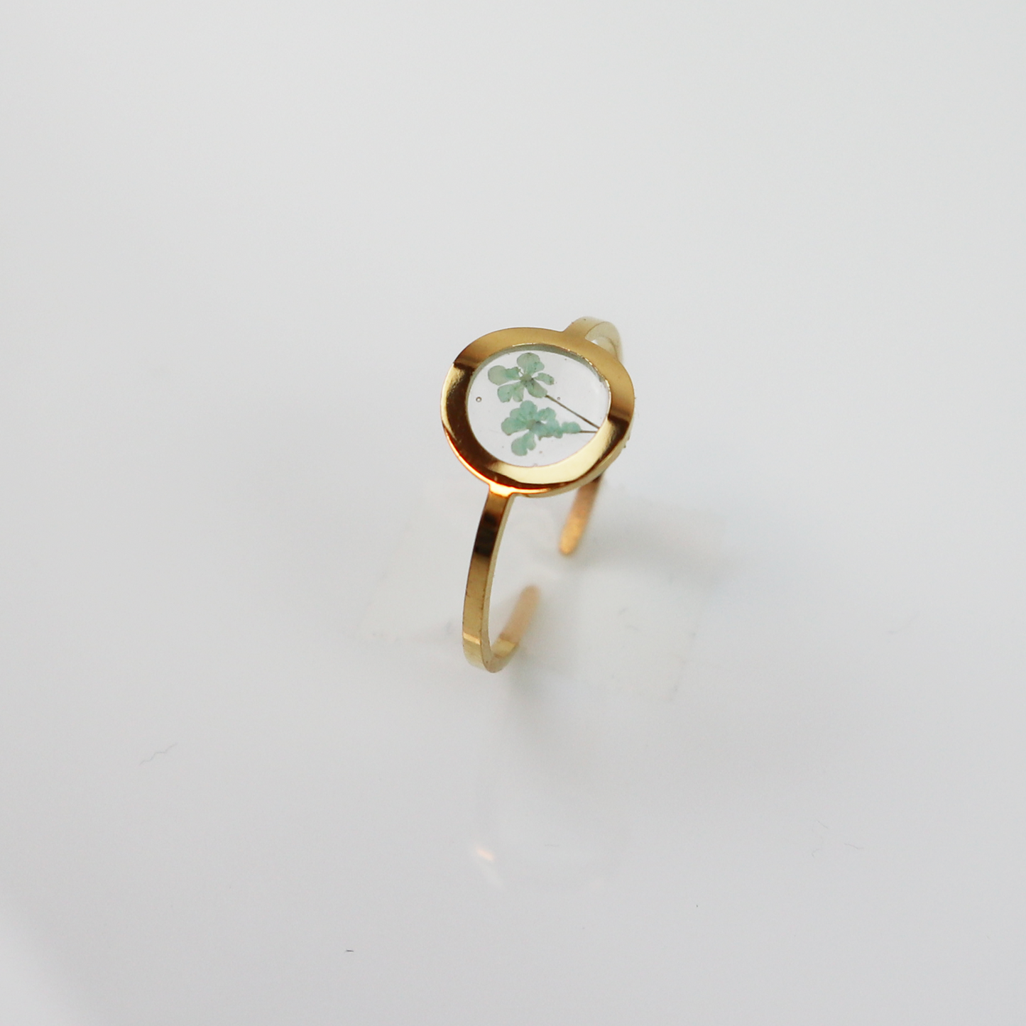 Ring GeoS - Dill - Mint - Gold