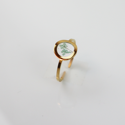 Ring GeoS - Dill - Mint - Gold