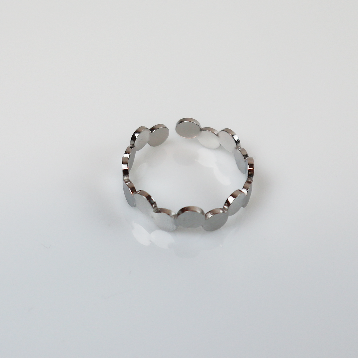 Tropfen Ring Blasen Silber