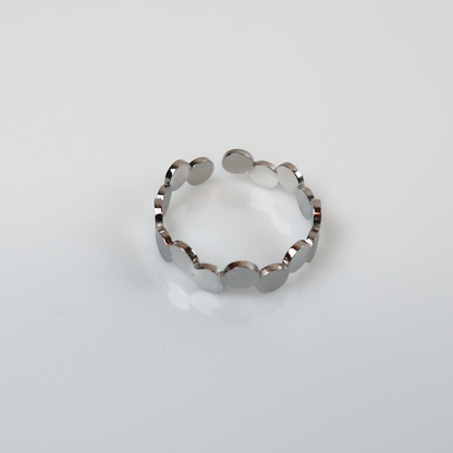 Tropfen Ring Blasen Silber