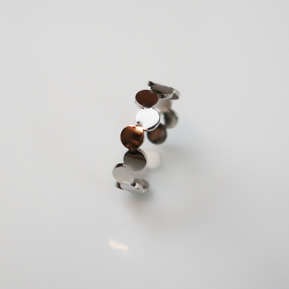 Tropfen Ring Blasen Silber