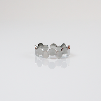 Tropfen Ring Blasen Silber