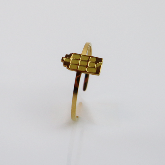 Ring - Grachtenpandje - Goud - Mos Groen