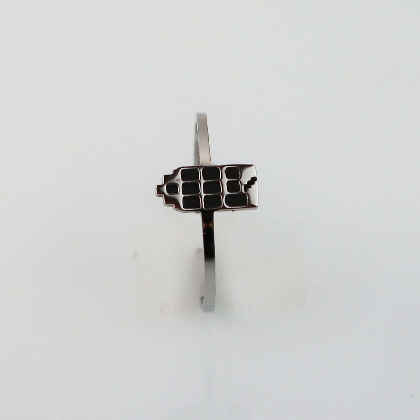 Ring - Grachtenpandje - Zilver - Zwart