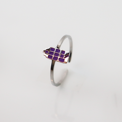 Ring - Canal House - Silver - Purple