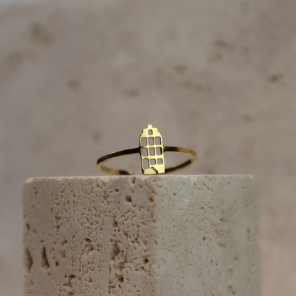 Ring - Grachtenpandje - Goud - Open