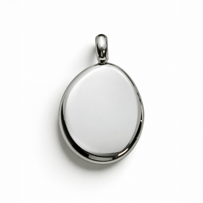 Kiezel Zilver + ketting
