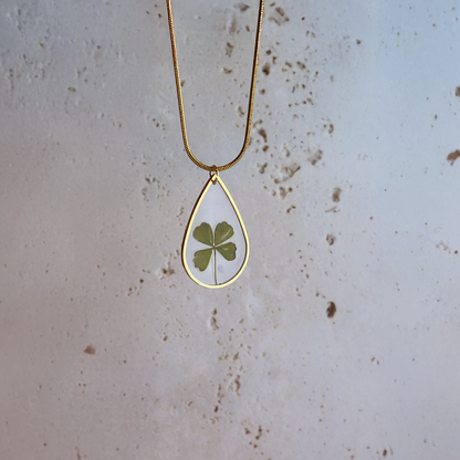 Hanger Drop – Klavertje vier – Goud