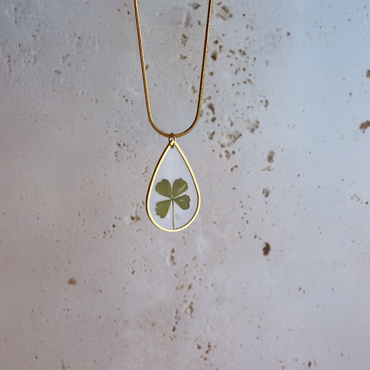 Hanger Drop – Klavertje vier – Goud