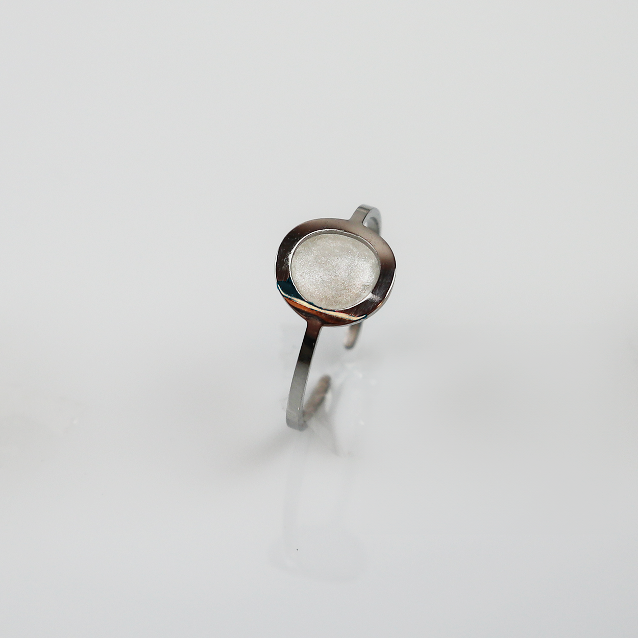 Drupt Ring GeoS Sterrenstof Zilver
