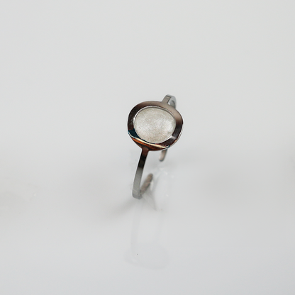 Drupt Ring GeoS Sterrenstof Zilver