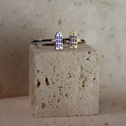 Ring - Canal House - Silver - Purple