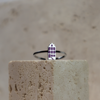 Ring - Canal House - Silver - Purple