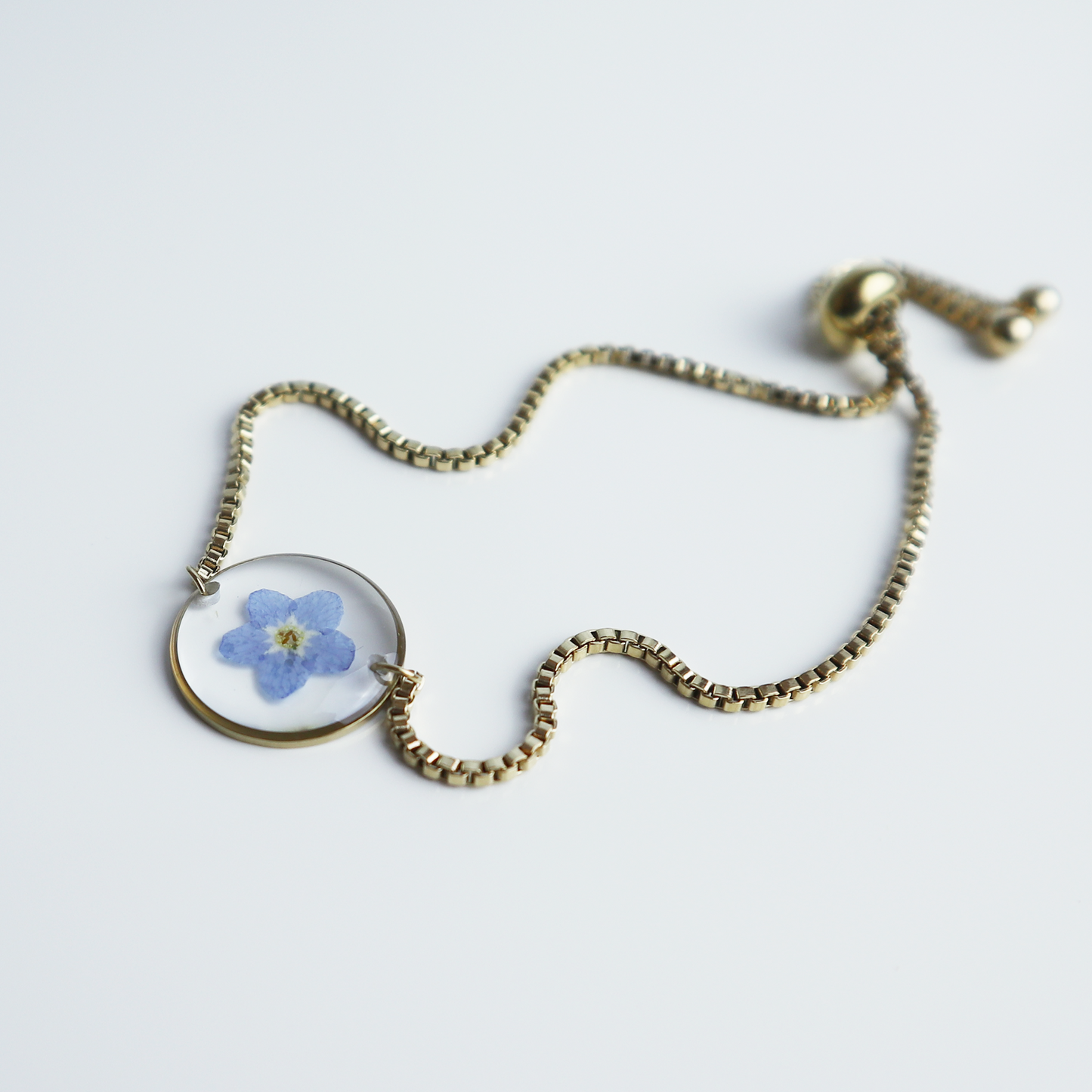 Armband Halo – Vergeet Me Niet – Goud