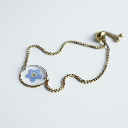 Armband Halo – Vergeet Me Niet – Goud