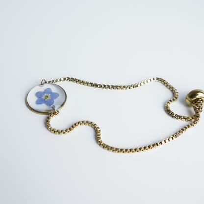 Armband Halo – Vergeet Me Niet – Goud