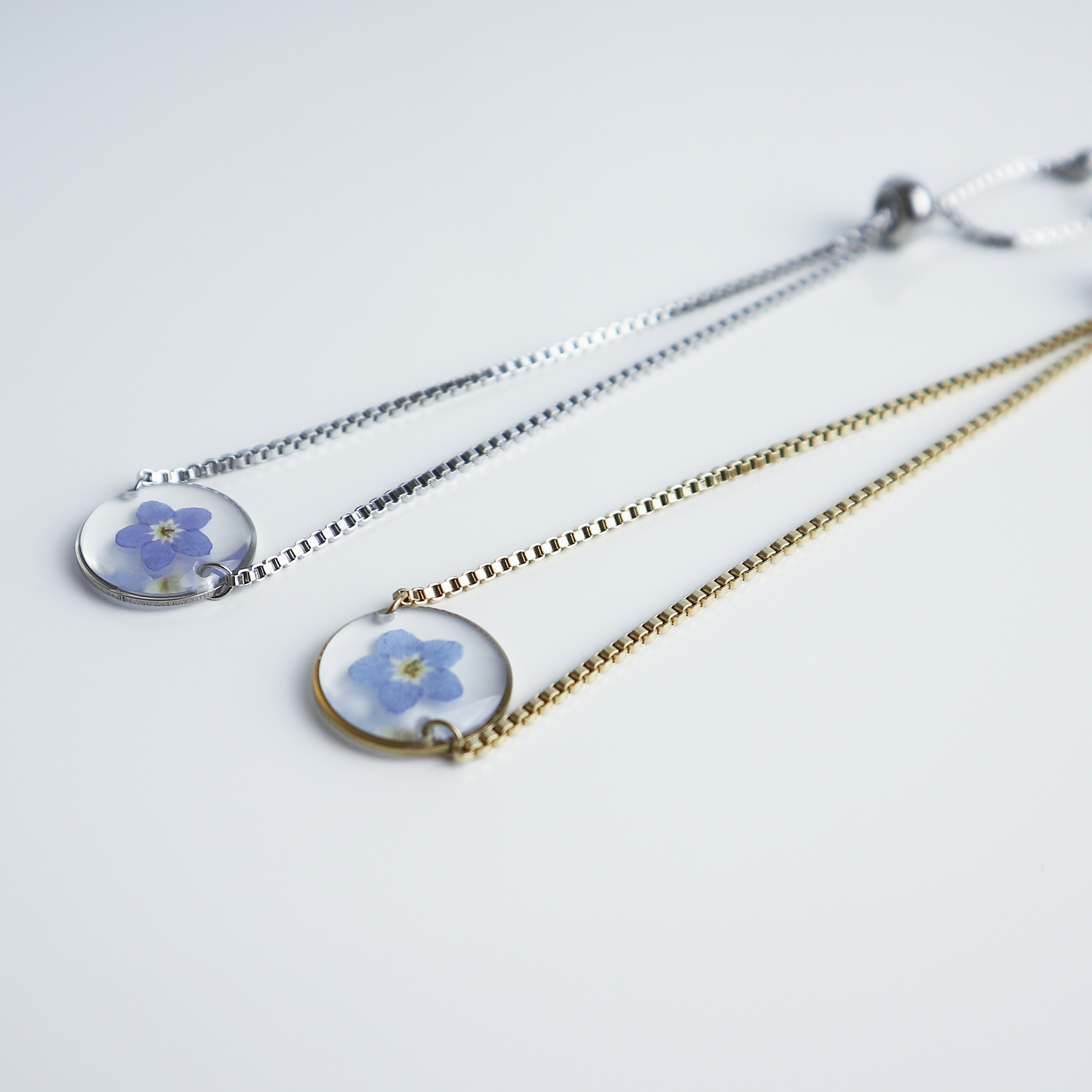 Armband Halo – Vergeet Me Niet – Goud