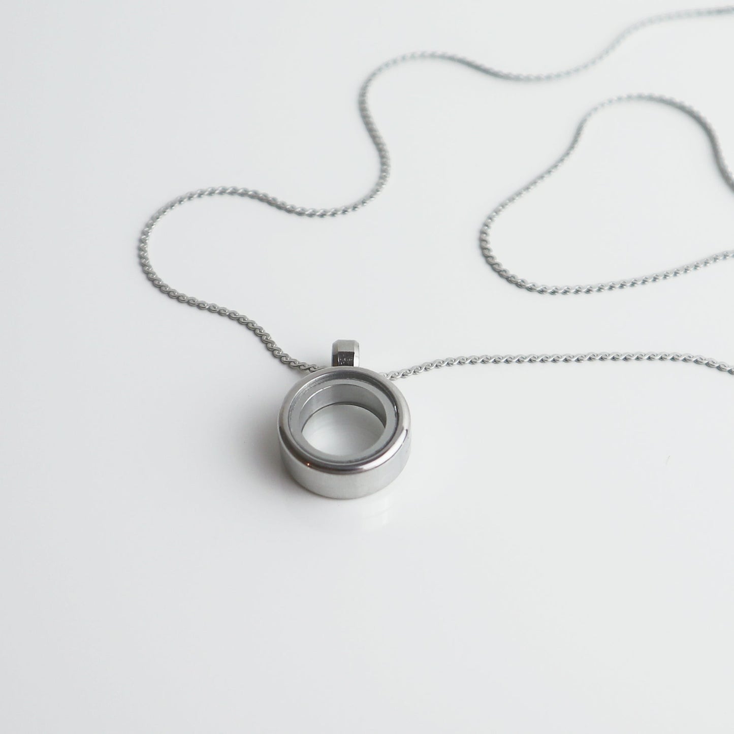 Drupt Koester zilveren hanger met ketting om dierbare herinneringen in te bewaren