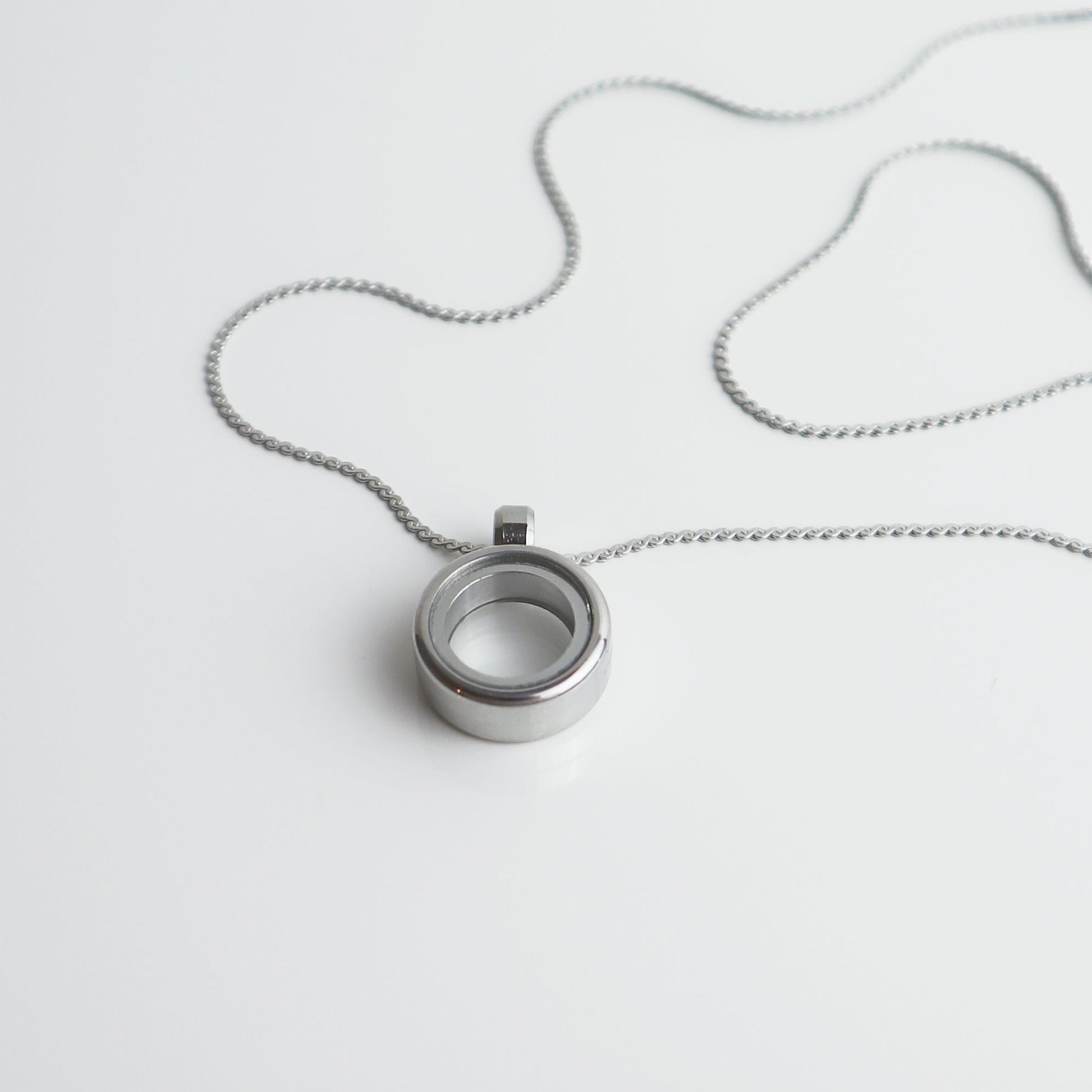 Drupt Koester zilveren hanger met ketting om dierbare herinneringen in te bewaren