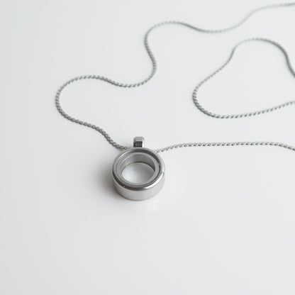 Drupt Koester zilveren hanger met ketting om dierbare herinneringen in te bewaren