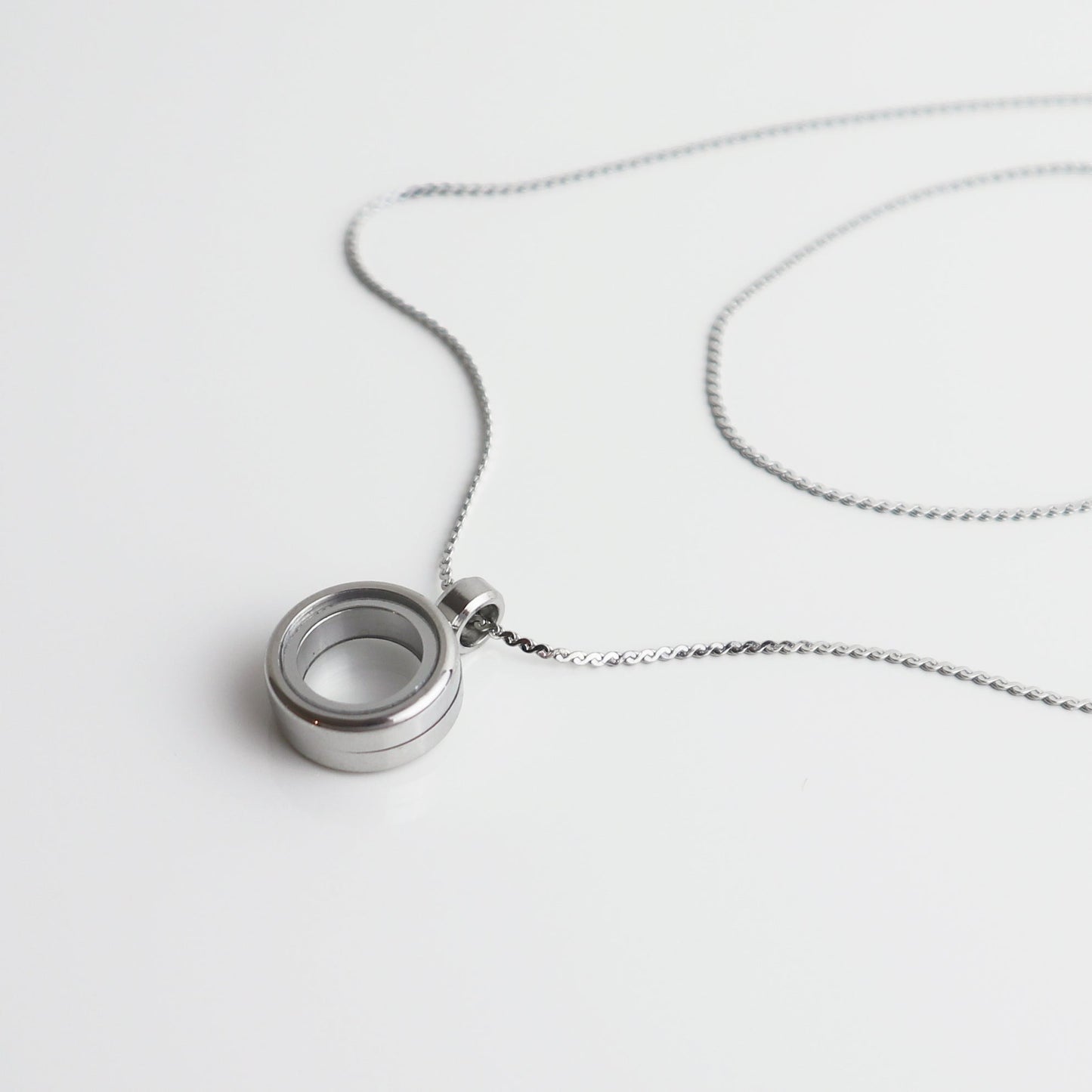 Drupt Koester zilveren hanger met ketting om dierbare herinneringen in te bewaren