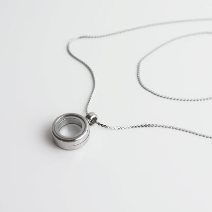 Drupt Koester zilveren hanger met ketting om dierbare herinneringen in te bewaren