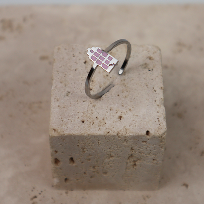 Ring - Canal House - Silver - Pink