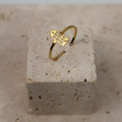 Ring - Grachtenpandje - Goud - Open