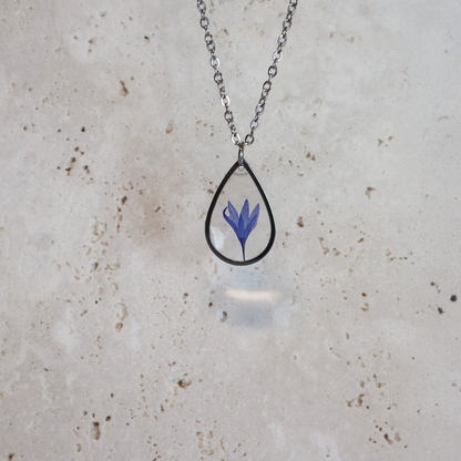 Hanger Drop – Korenbloem – Zilver