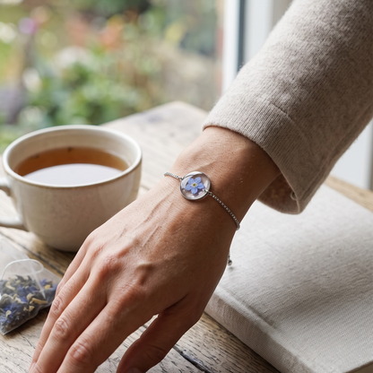 Armband Halo – Vergeet Me Niet – Zilver
